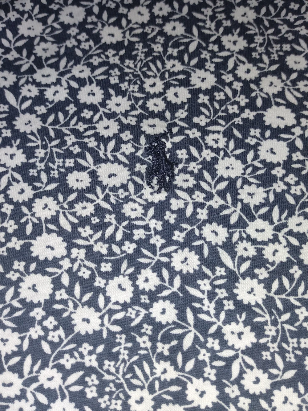 Ralph Lauren Navy and White Florall Men's XL Hawaiian Polo